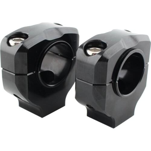 Pack of 2 1/8inch 28mm Handlebar Risers Mount Clamps for Motorcycle ATV Dirt Bike