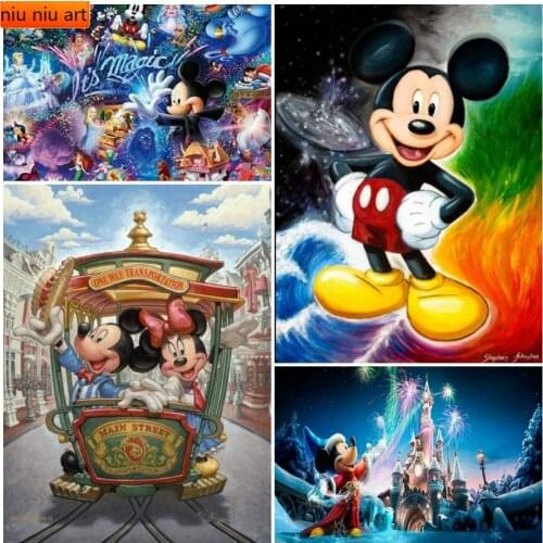 Square/Round Diamond 5D DIY Diamond Painting "Cartoon Mickey Mouse" Embroidery Cross Stitch 5D Home Decoration Christmas Gift