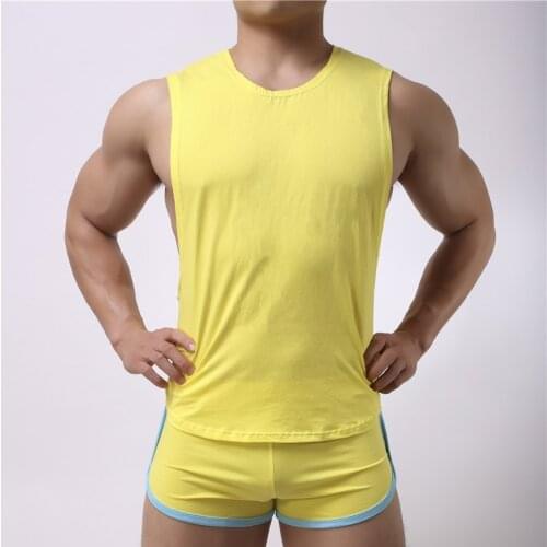 Mens Undershirts Hot Sleeveless Vest Men Top Fashion Tee T-shirts black Loose M/L/XL/XXL