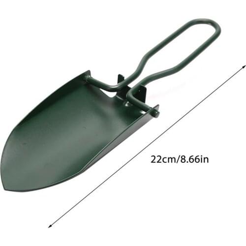 Stainless Steel Mini Garden Tools Collapsible Folding Shovel Camping Spade Gardening Tool Cloth Package #W0