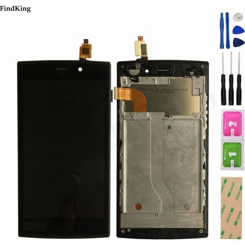 New Tested LCD Display For Philips S337 LCD Display With Frame Touch Screen Panel Front Glass Digitizer Replacement With Tools