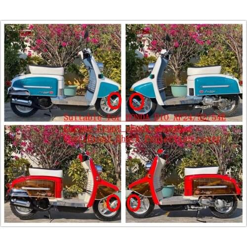 For HONDA Giorno DIO AF24 Julio AF52 Crea AF54 Motorcycle Scooter Chrome Front Shock Absorber Cover Front Shock Protection Cover