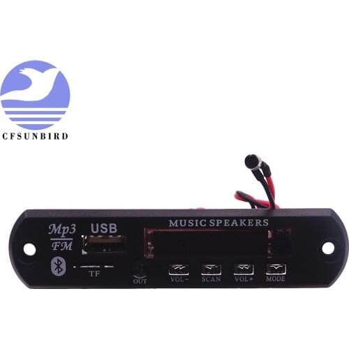 MP3 Decoder Board Power Amplifier Bluetooth Decodeing Board Car hands-free call MP3 Module with Remote control