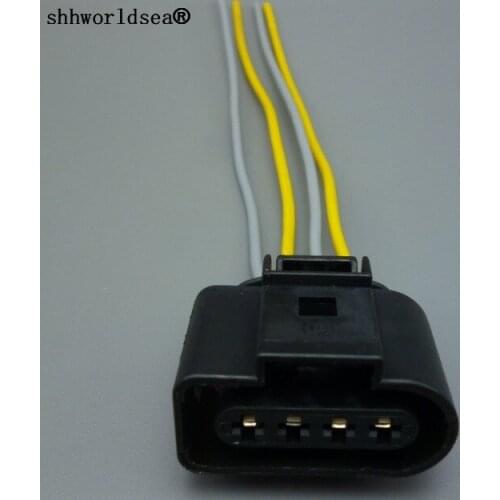 Shhworldsea 4 Pin 3.5 Series Ignition Coil Connector 1J0973724 Automotive Oxygen Sensor Universal Connector For VW for Audi