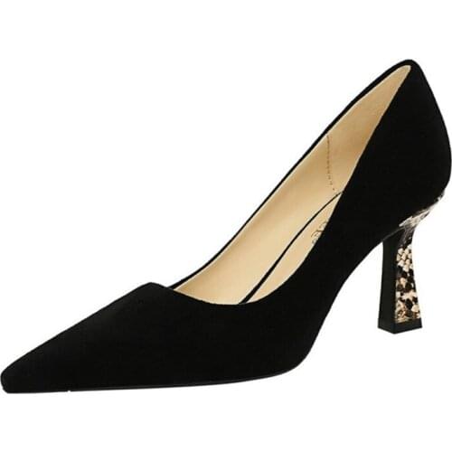 Замшевые туфли-лодочки SLSHLYJ China At AliExpress