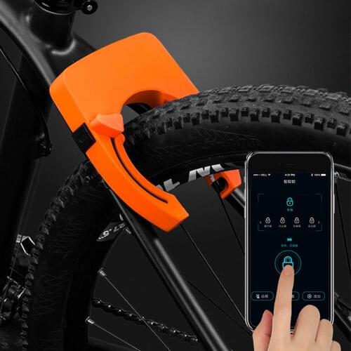 Smart Wireless BT Bike Lock Rechargeable U Type Waterproof Anti-Theft APP Control Safe Security Motorcycle Bicycle Locks