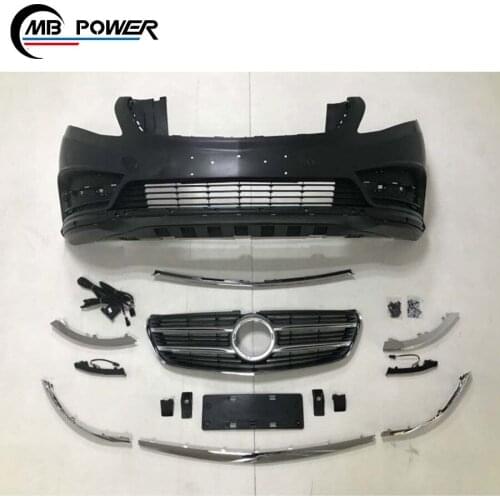 V class PP material body kit fit for V class w447 VITO V260 body kit with front bumper grille side skirt rear bumper
