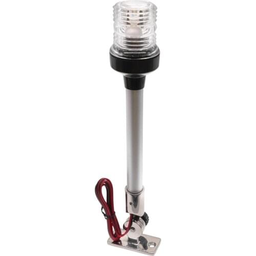 Waterproof Stainless Steel Base LED Navigation Anchor Lamp White for Marine Boat