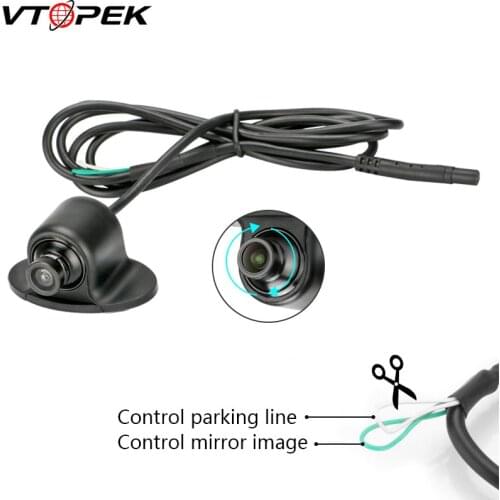 Vtopek Mini HD Waterproof IP67 Night Vision 360 Degree Rotation Car Rear View Camera Front Camera Side Reversing Backup Cameras