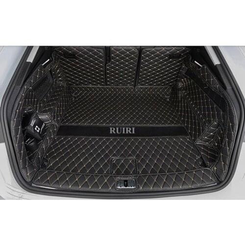 High quality! Custom special car trunk mats for Audi Q8 2021 waterproof luggage cargo liner mats boot carpets for Q8 2020-2019