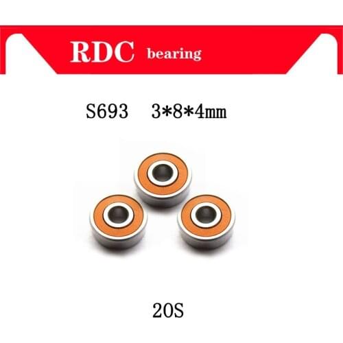 High quality 1PCS S693 2OS 3x8x4 CB ABEC-7 Hybrid Ceramic Stainless Lube Dry Fishing Reel Bearing SMR693C 2OS A7 LD S693-2RS NEW