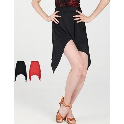 Latina Dance Skirt For Women Latin Ballroom Dance Costume Cha Cha Outfits Black Rumba Sumba Tango Clothes Tap Dance Wear JL1531