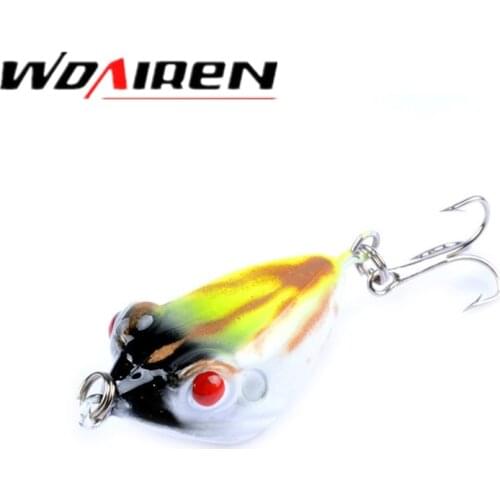 1Pcs Top water Flying Jig Wobbler Lure Hard Lure Bait Artificial Bait Frog Insects Sea Fishing Hooks Fishing Tackle WD-448