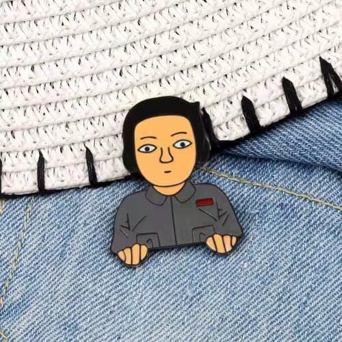 1PC Punk personality Enamel Pin cartoon Brooches Badge Women Button denim Lapel Jackets T-shirt man kids Jewelry Gift wholesale