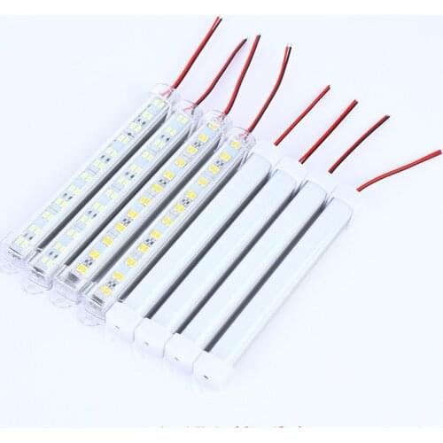 10PCS LED Bar Light Car Truck Light 12V 24V Cabinet LED Hard Strip Double Row Module Showcase Machine Board Factory Equipment
