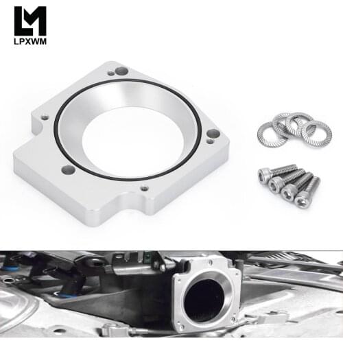 102mm Throttle Body to 75mm Intake Manifold Spacer Manifold Adapter Plate Aluminum For LS1 LS2 LS3 LS6 LS7 LSX GM GNE lll Engine