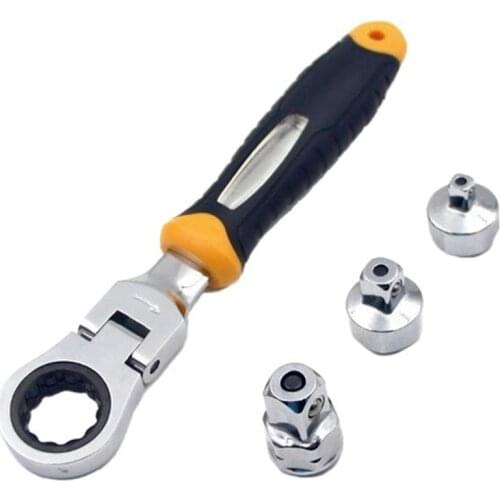 3-in-1 Ratchet Wrench Set 1/4 Inch 3/8 Inch 1/2 Inch Adjustable Sleeve Adapter Wrench Spanner Auto Repair Tools Set