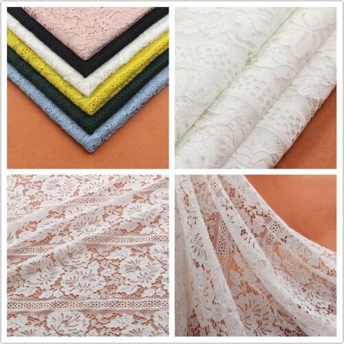 3Yards 1.5Meter Wide Lash Embroidery Lace Fabrics Cotton Cord French Lace Fabric Guipure Nigeria African Lace For Wedding Dress