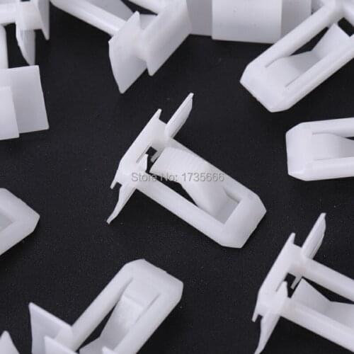 500x High Quality Car Garnish Moulding Clip White Nylon Retainer A16865 Fit For Chevy Camaro Celebrity 1978-On 20462090