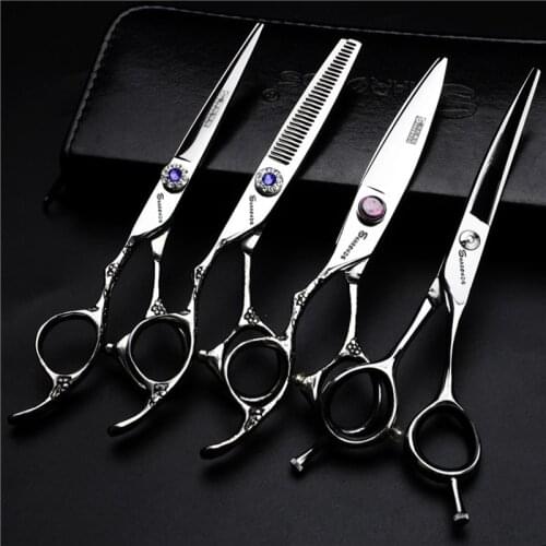 6 inch 440c lefties pair of professional hairdressing scissors scissors for hairdressers or barbers thinning scissors haircuts