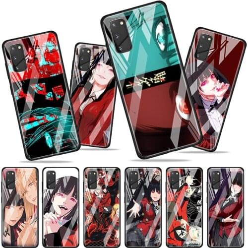 Tempered Glass Cover Animation KAKEGURUI For Samsung Galaxy S20 S10e S10 S9 S8 FE Plus Lite Ultra 5G Phone Case Shell