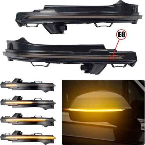 2 PCS For Audi Q5 FY 2018 2019 Q7 4M 2016 2017 Dynamic Blinker LED Turn Signal Sequential Side Mirror Lights Indicator