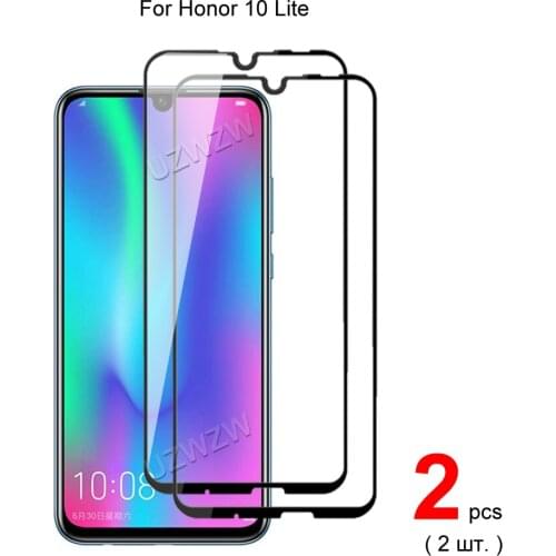 2pcs For Honor 10 Lite Full Cover Screen Protector Protective Tempered Glass For Honor 10 Lite Glass