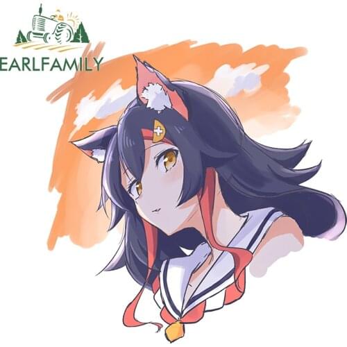 EARLFAMILY 13cm x 13cm for Hololive Anime Girl Car Sticker Scratch-Proof Waterproof Decal VAN JDM Personality Bumper Car Styling