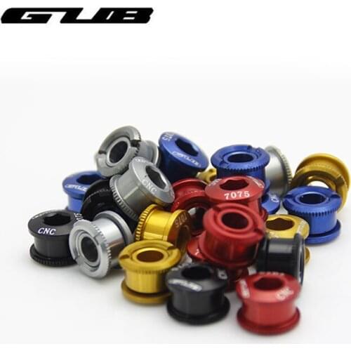 GUB 5pcs Bike Crank Arm Bolt M8x8mm/ M8*6mm Disc ScrewCNC 7075 MTB Road Bicycle Crankset Screws For SHIMANO Chain Ring Bolts BB