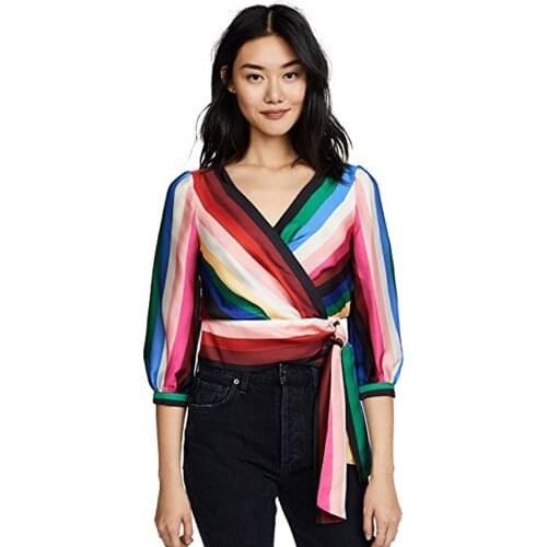 Huan-Qing Blouses With Bow