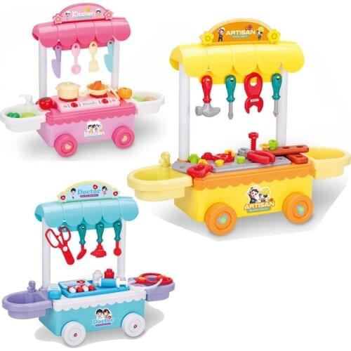 Simulate Role play Kitchen/Doctor/repair Toys Educational Toys Tools Pretend Baby Early Education Puzzle model toys for children