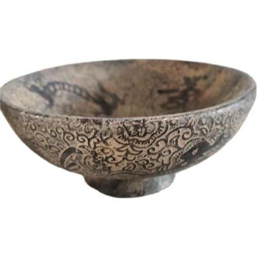 Chinas Old Jade Bowl Jade Bowl Carved in Ancient Writing