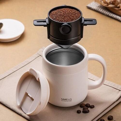 Coffee strainer drip filter Coffee Filter Hand Cup portable coffee holder stainless steel Non-filter paper Cup