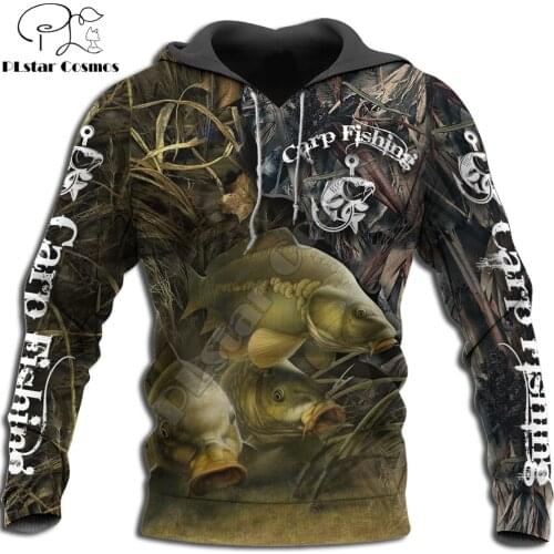 2020 Fashion Men Hoodie Cool Carp Fishing 3D Printed Harajuku Sweatshirt Unisex Casual Pullover hoodies sudadera hombre KJ085