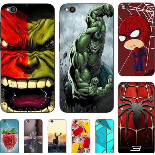 Soft Case For Xiaomi Redmi GO 5.0" Phone Cover Cartoon Fundas Super Hero Coque Bumper Cat Shell