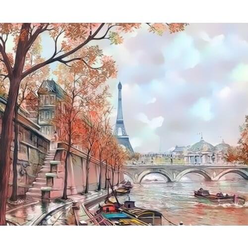 DIY HandPainted Oil Painting Paint By Numbers For Adults Children Landscape Picture Paint Home Decoration Unique Gift