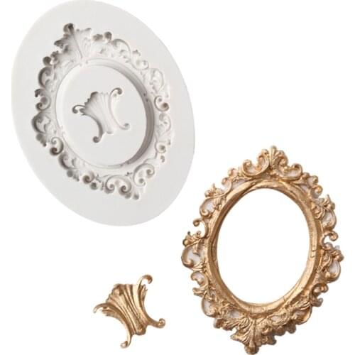 New Frame Silicone Mold Fondant Mould Cake Decorating Tools Chocolate Gumpaste Mold Sugarcraft Kitchen Accessories