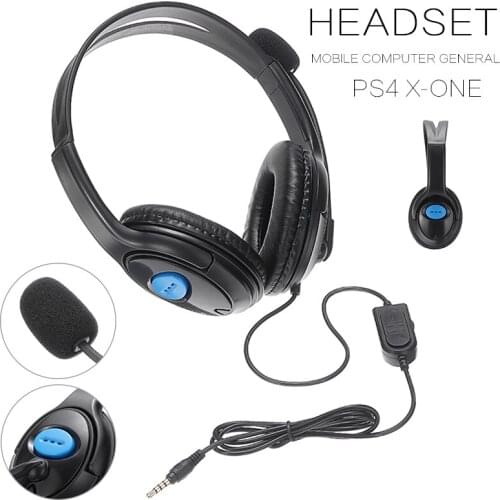 New Arrival 1pc 3.5mm Gaming Headset Stereo Surround Headphone Wired With Mic For PS4 Laptop for Xbox One