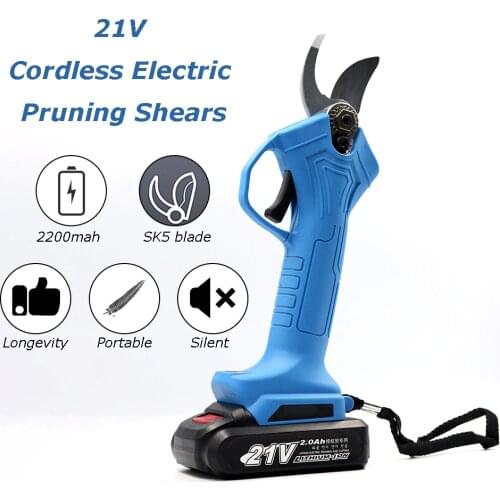 NEW Cordless Electric Pruning Shears with 2 Pack Backup Rechargeable Lithium Battery Powered Tree Branch Pruner Garden Clippers