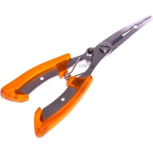 By dhl 100set high quality Fishing Pliers Line Cutter Remove Hook Tackle Stainless Steel Tool