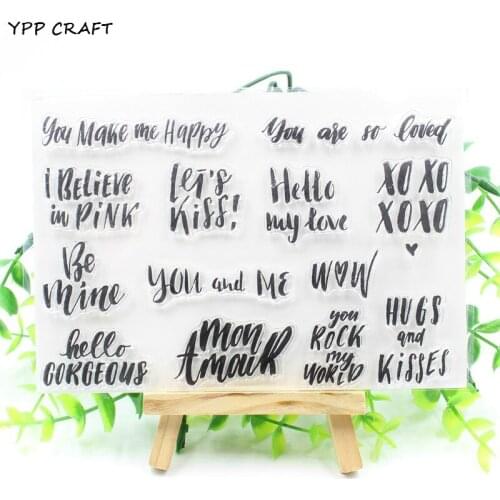 YPP CRAFT Valentines Day Transparent Clear Silicone Stamp/Seal for DIY scrapbooking/photo album Decorative clear stamp 208