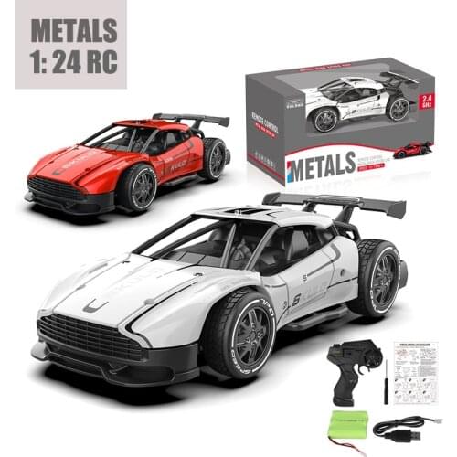 Rc Cars Toy Speed RC Car RC1: 24 Charging Drift Alloy Remote Control Car 4 Channels Sports Car Boy Toy 4wd Cars