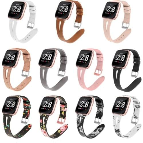 Strap For Fitbit Versa Wristband Smart Watch Band Strap Leather Watchband Replacement Smartwatch Band New Bracelet fit bit Verse