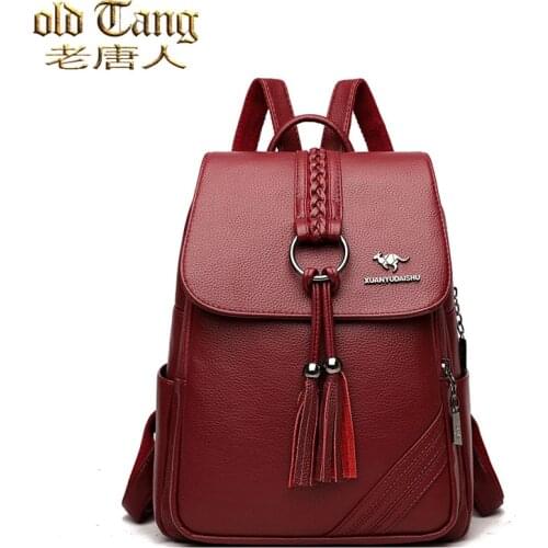 Luxury Designer Women Travel Backpack High Quality Soft PU Leather Women Backpacks for Women 2021 Fashion School Bag Mochila