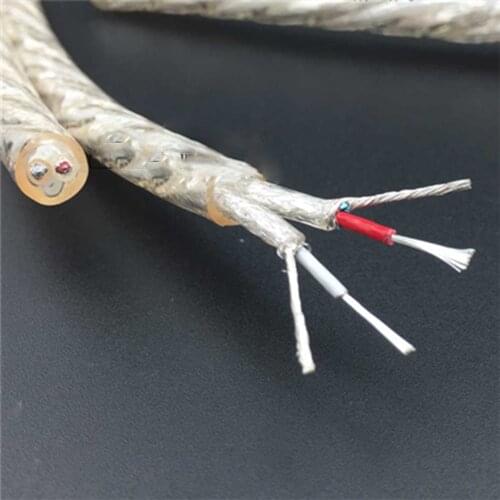 Signal line 2 core silver plated double shield audio line fever signal line double lotus for lotus /RCA