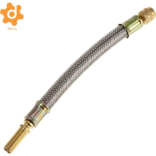 150mm 304 Stainless Steel Braided Wheel Tire Tyre Valve Extension Adaptor