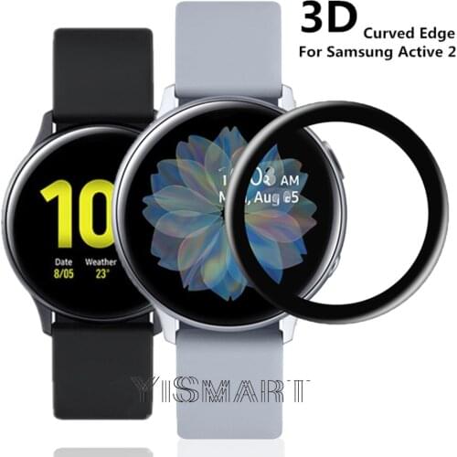 Protective Film For Samsung Galaxy Watch Active 2 40mm/44mm 3D Curved Screen Protector Yismart