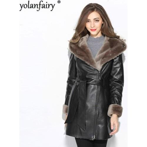 Real Fur Coat Women Sheep Shearing Winter Coat Women Natural Wool Jacket for Woomen Clothes 2020 Manteau Femme M1080 YY935