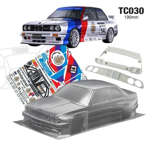 1/10 Scale Onroad Race Drift bwmm m3 E30 Clear Car shell Body for GT2 RS4 HPI KYOSHO HSP