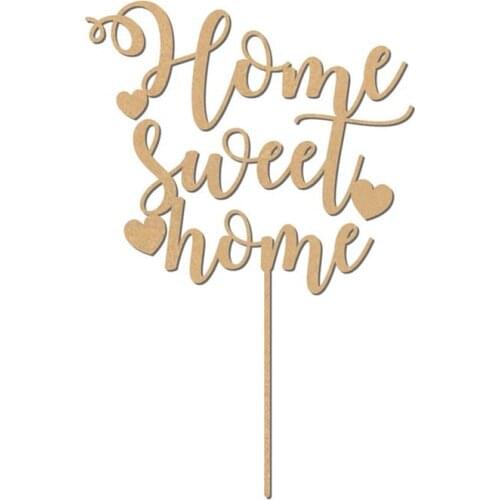 20pcsSweet Home housewarming decoration items monogram cake toppers